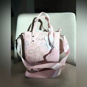 Betsey Johnson Pink Bow-Patterned Bag
